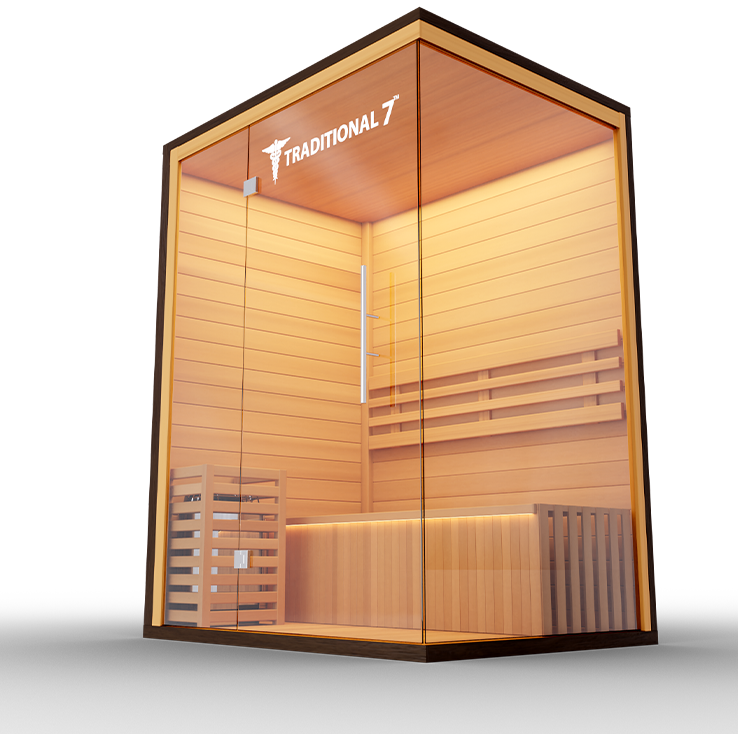 A traditional steam sauna experience at home.