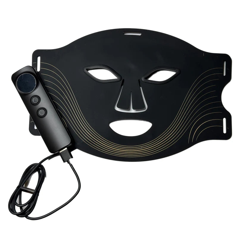 Portable red light facial therapy, anywhere you go.
