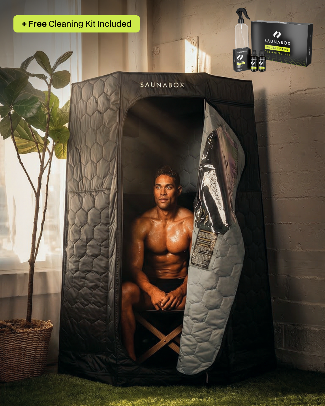 SaunaBox Pulse PRO Infrared Sauna with Red Light Therapy