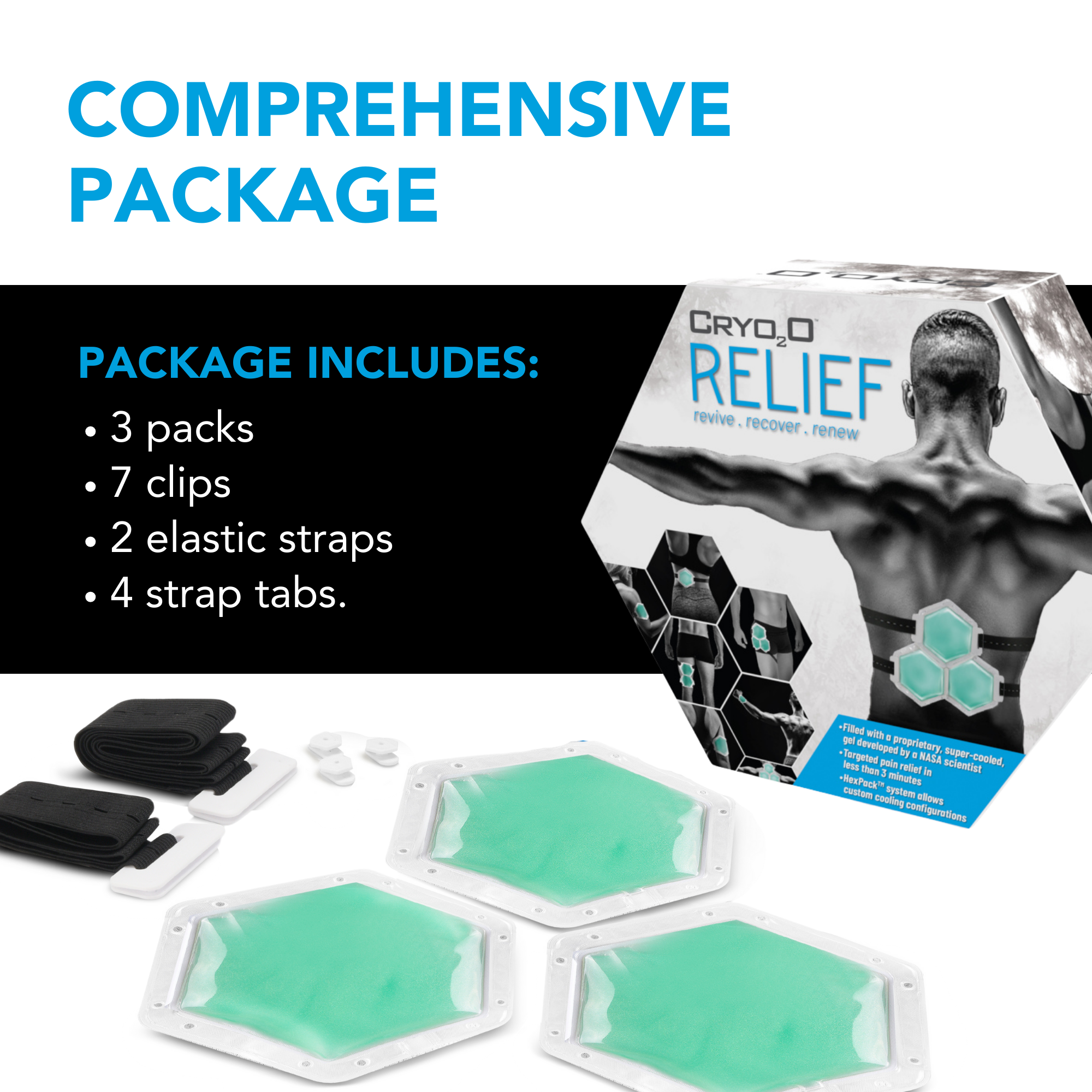Targeted cold for faster comfort support.