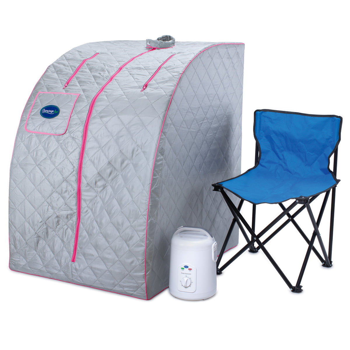 Durasage Pink Trim Portable Steam Sauna