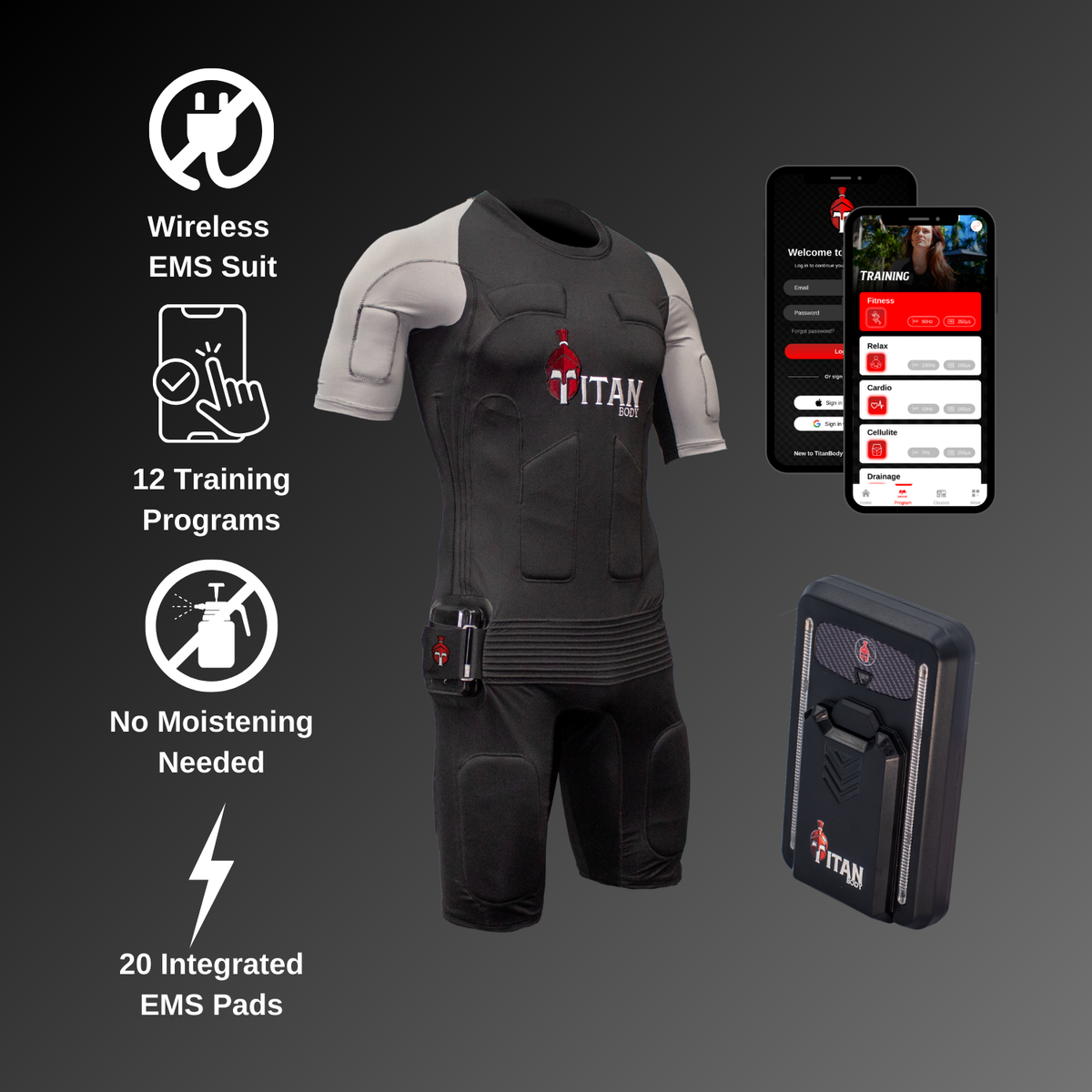 TitanBody EMS Suit Dry EMS Training Suit