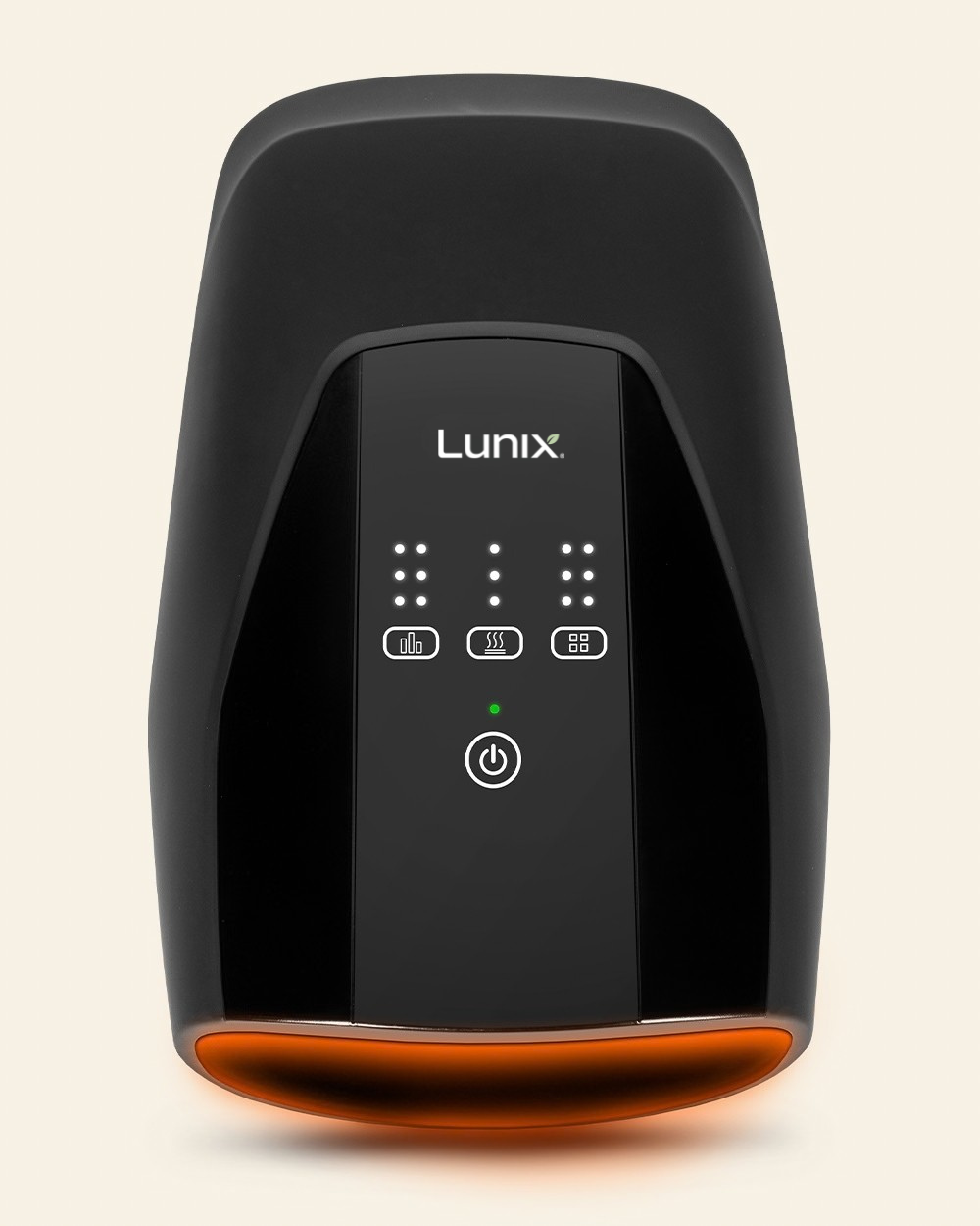 Lunix LX29 Hand Massager with Heat and Air Compression, Charcoal Black