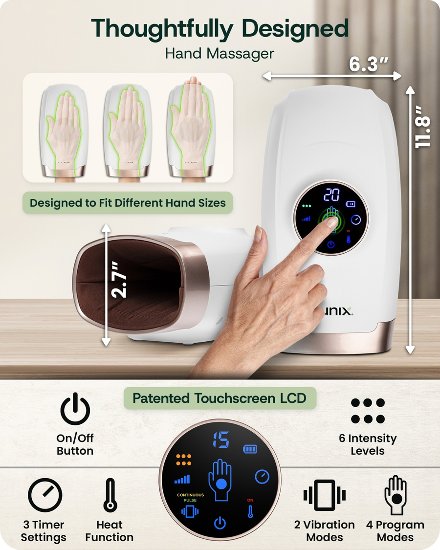 Hand warmer and finger massager