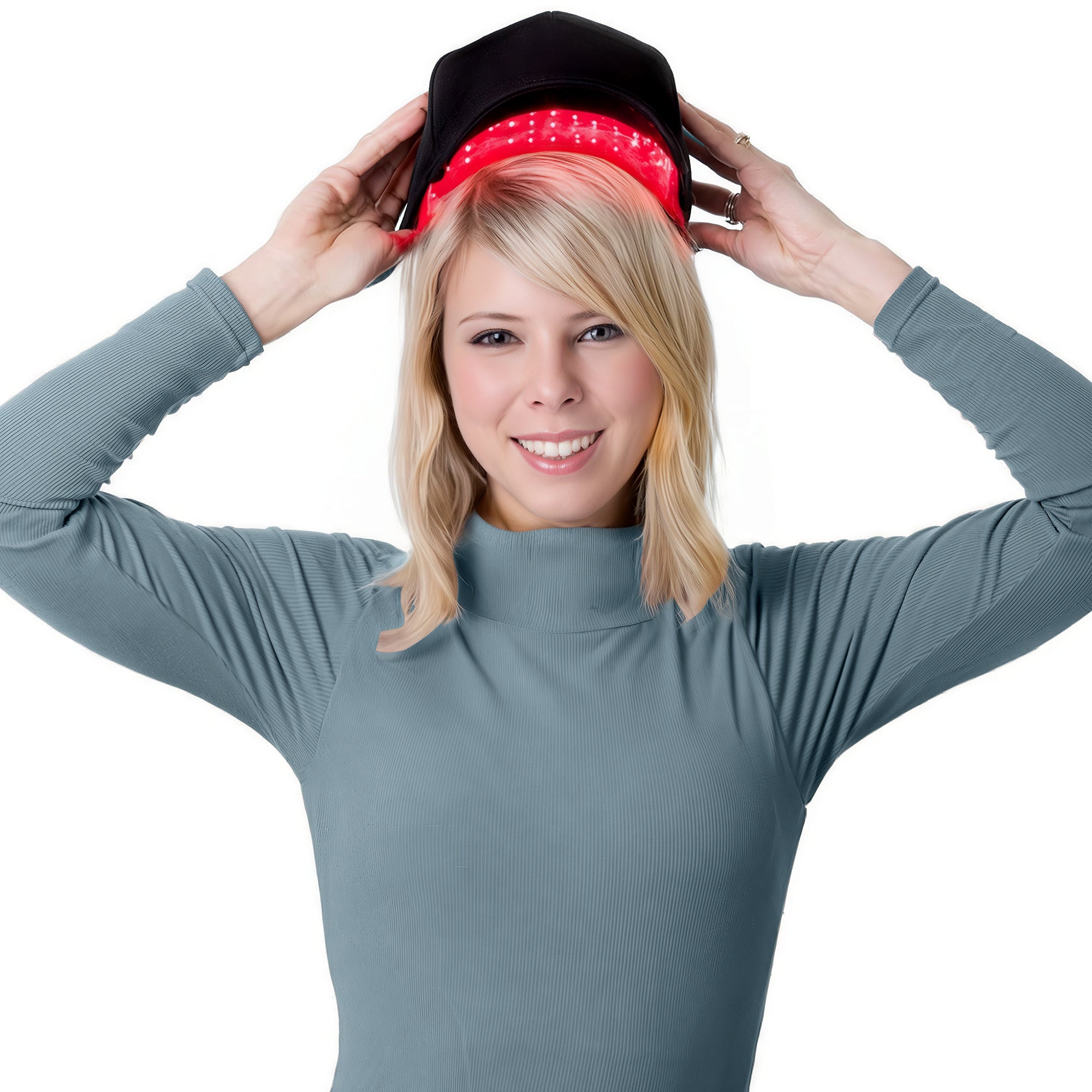 Stimulate thinning follicles with daily light therapy.