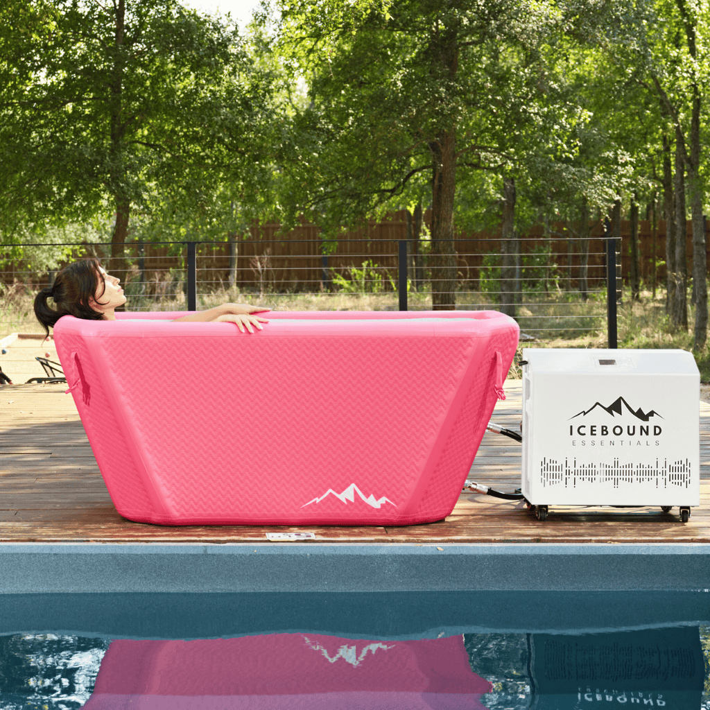 Icebound Essentials Pink Endurance Plunge Bundle (Tub + Chiller)