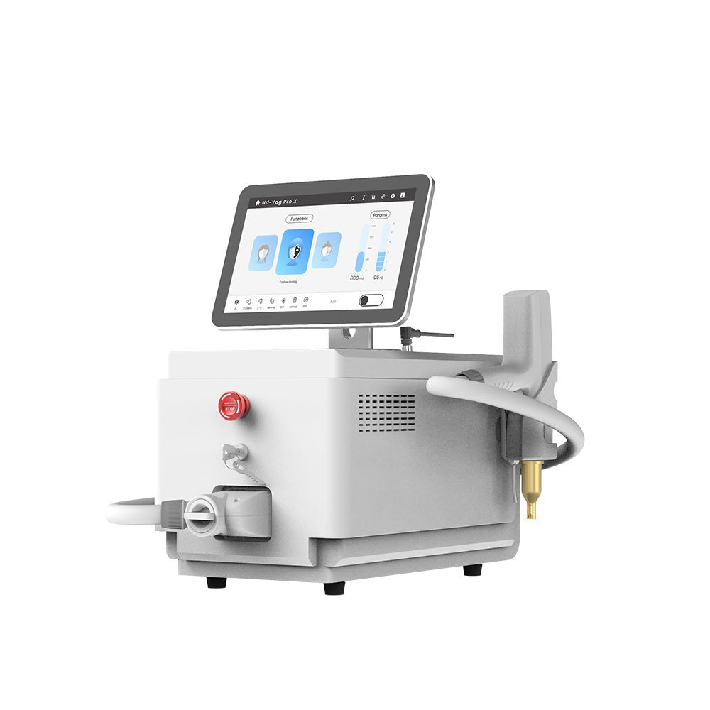 Air-cooled laser for tattoo removal and pigmentation with less discomfort.