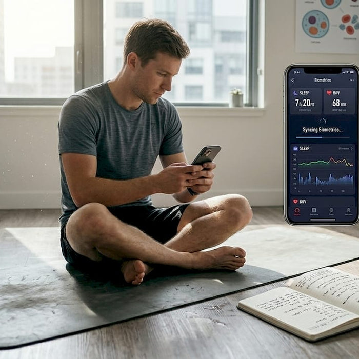 Endurance athlete logs biohacking baseline data