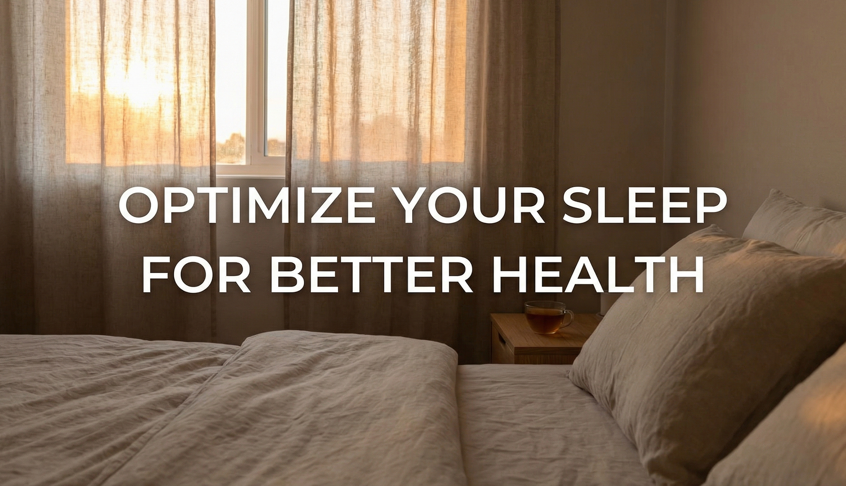 Optimize Your Sleep for Better Health banner
