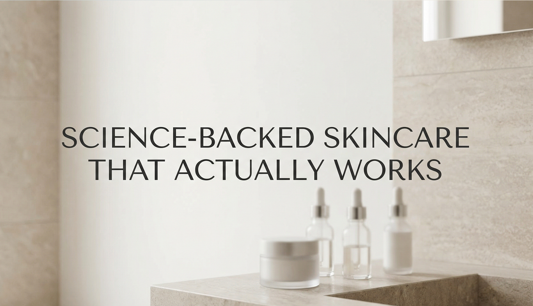 Science-Backed Skincare That Actually Works banner