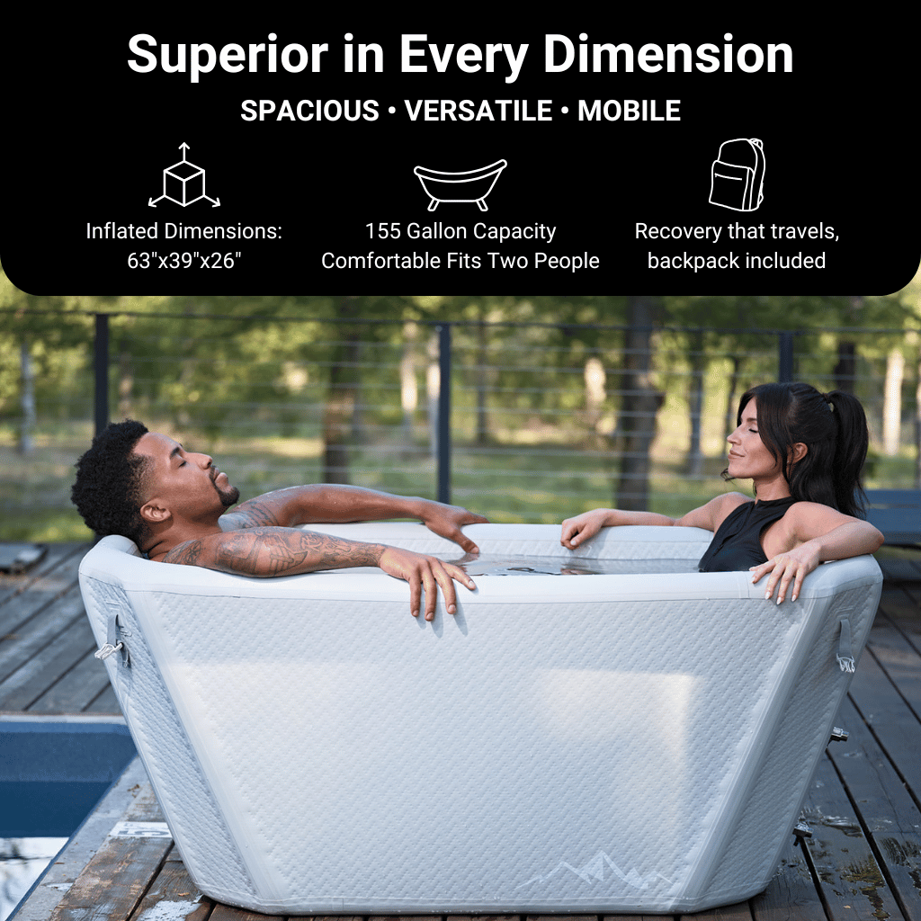 Cold recovery in a tub built for daily use.