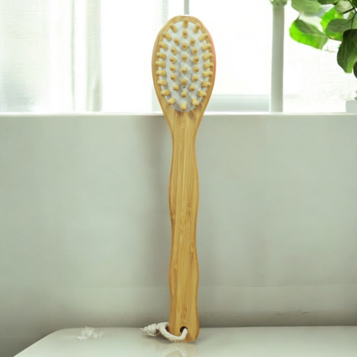 Therasage TheraBrush Long Handle Vegan Dry Brush, Copper Bristles
