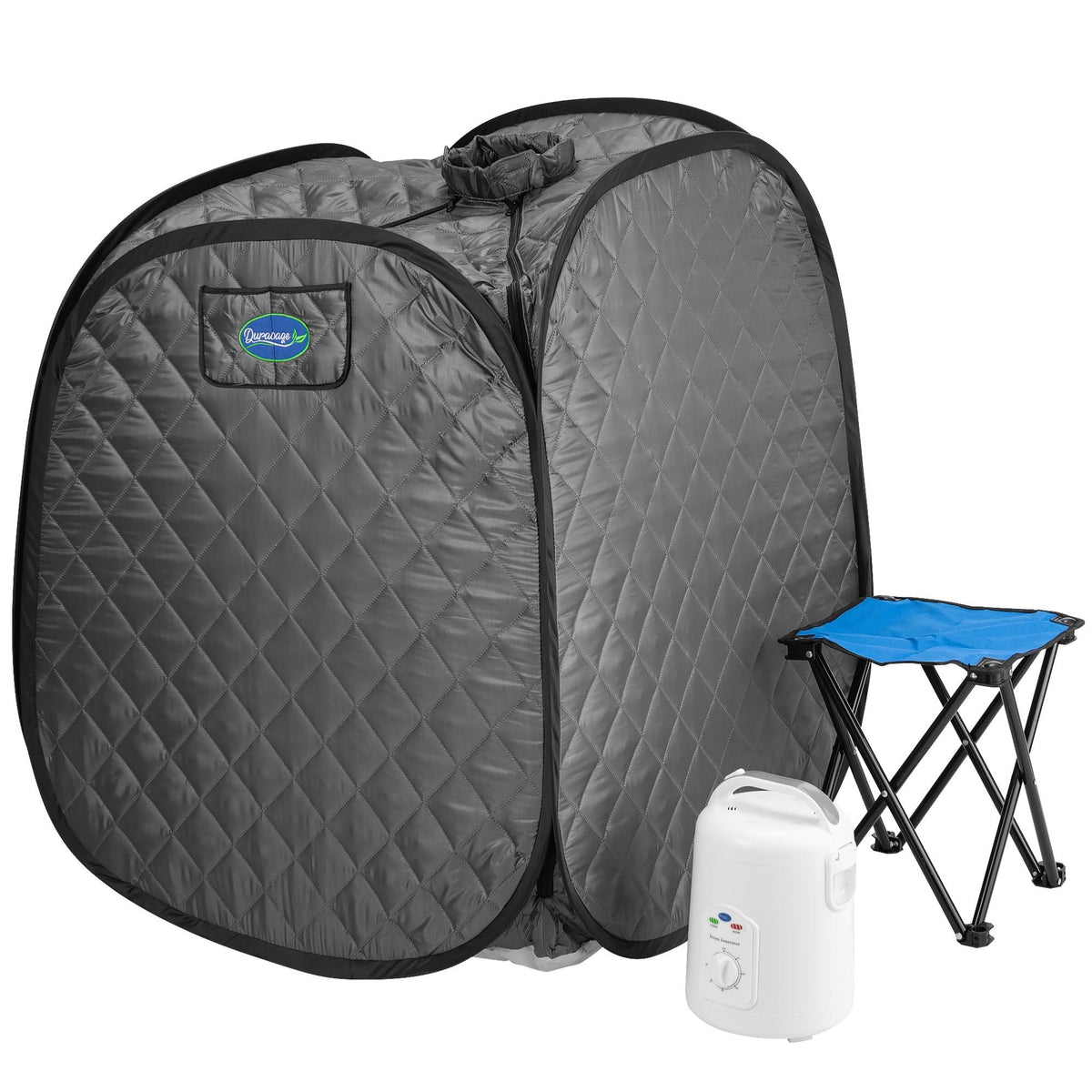 Durasage Gray Personal Foldable Steam Sauna