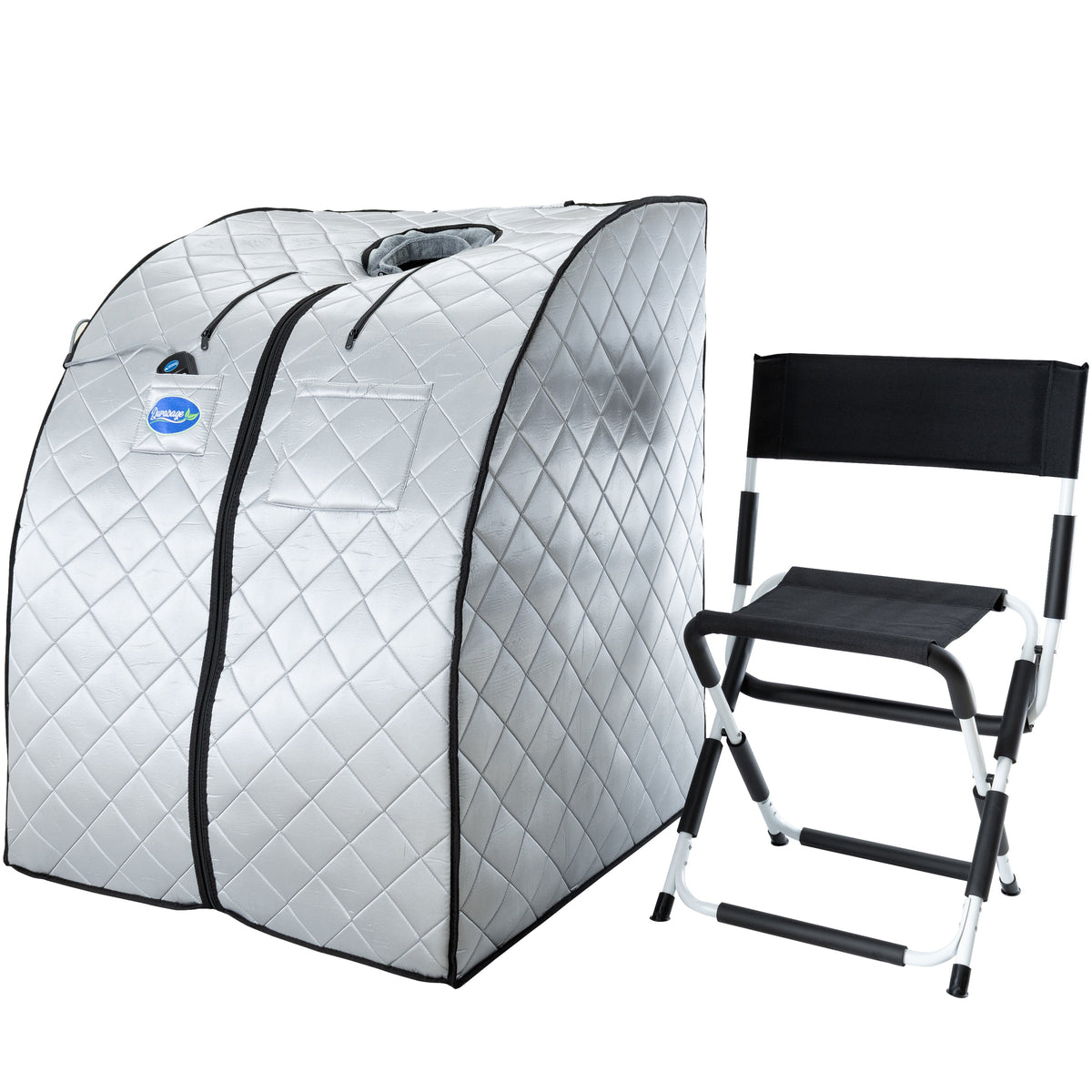 Durasage Silver Large Portable Low EMF Infrared Sauna