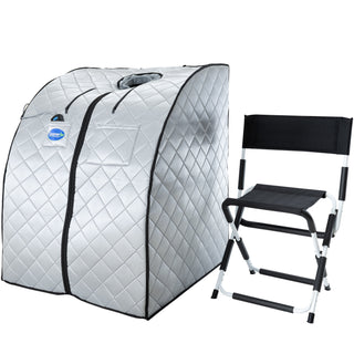 Durasage Silver Large Portable Low EMF Infrared Sauna