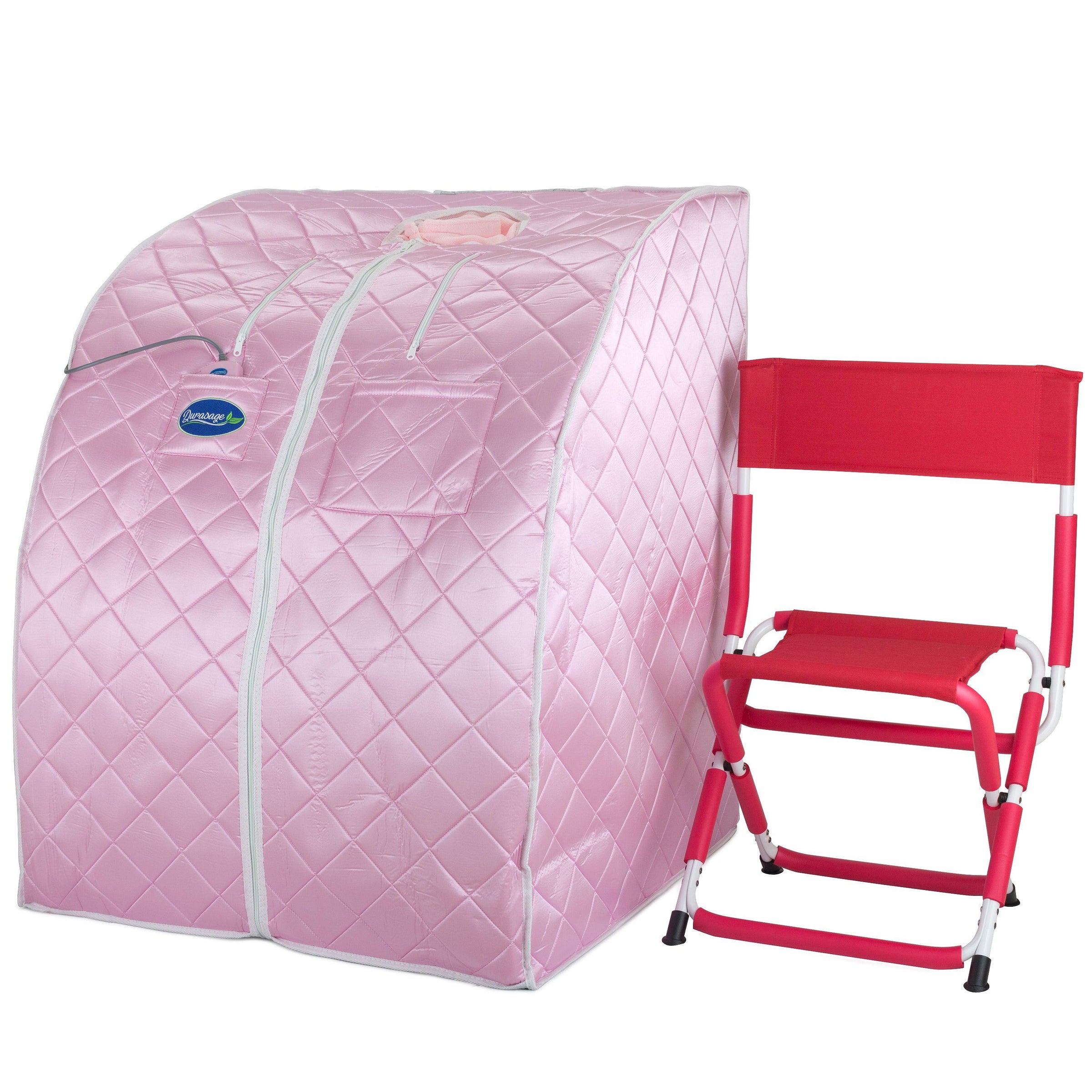 Durasage Light Pink Large Portable Low EMF Infrared Sauna