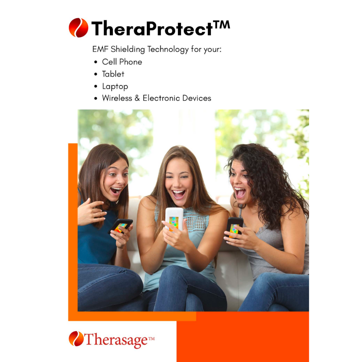Therasage TheraProtect Gold Harmonizer for Phone and Laptop, 2-Pack