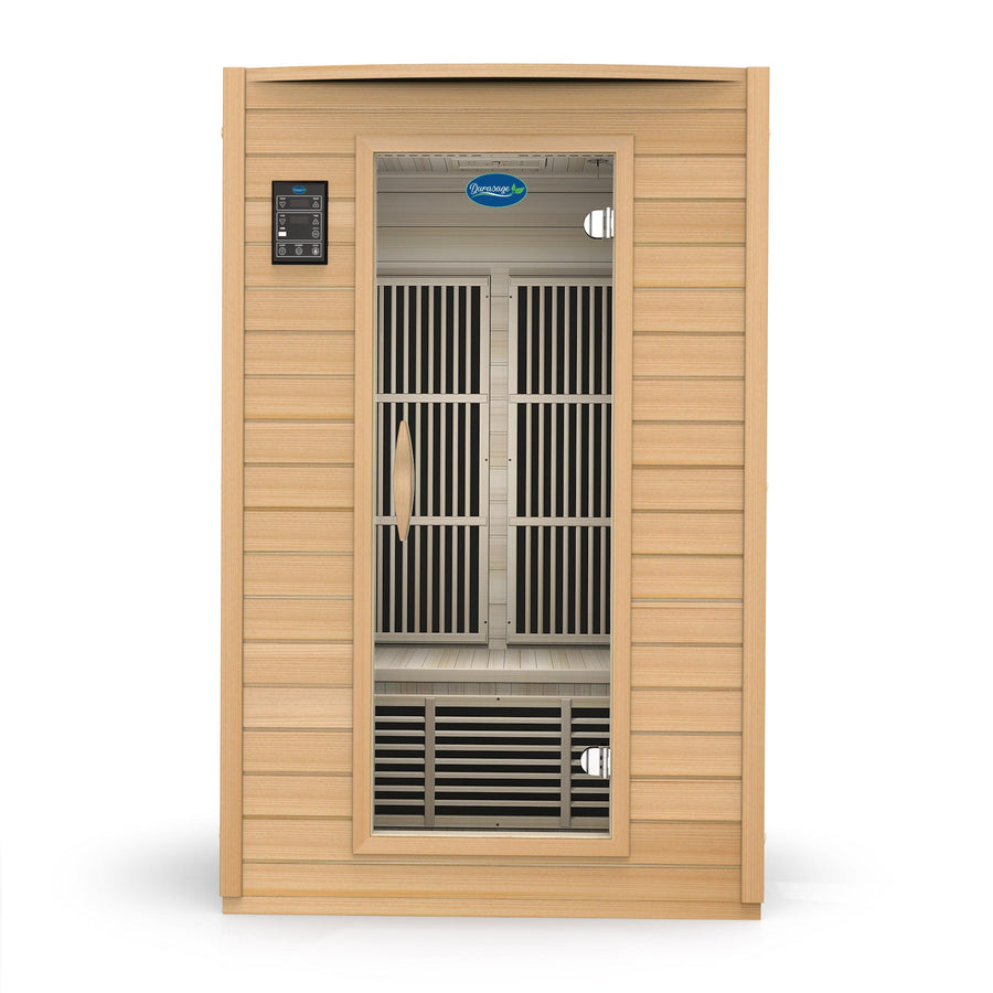 Authentic wood sauna aesthetic