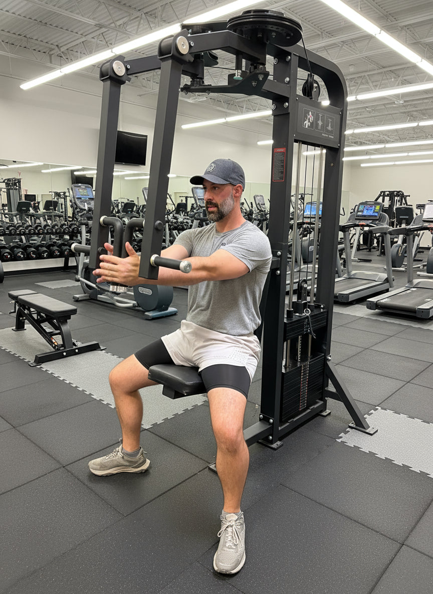 Sports & Fitness Exchange Pec Fly and Rear Delt Fly Pec Deck Machine