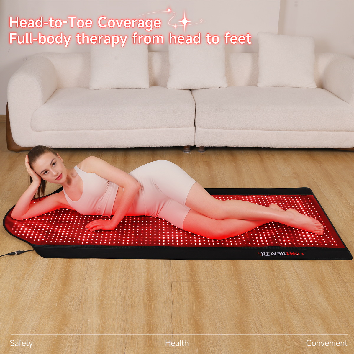 LUMYHEALTH Dual-Pulse Red Light Therapy Mat