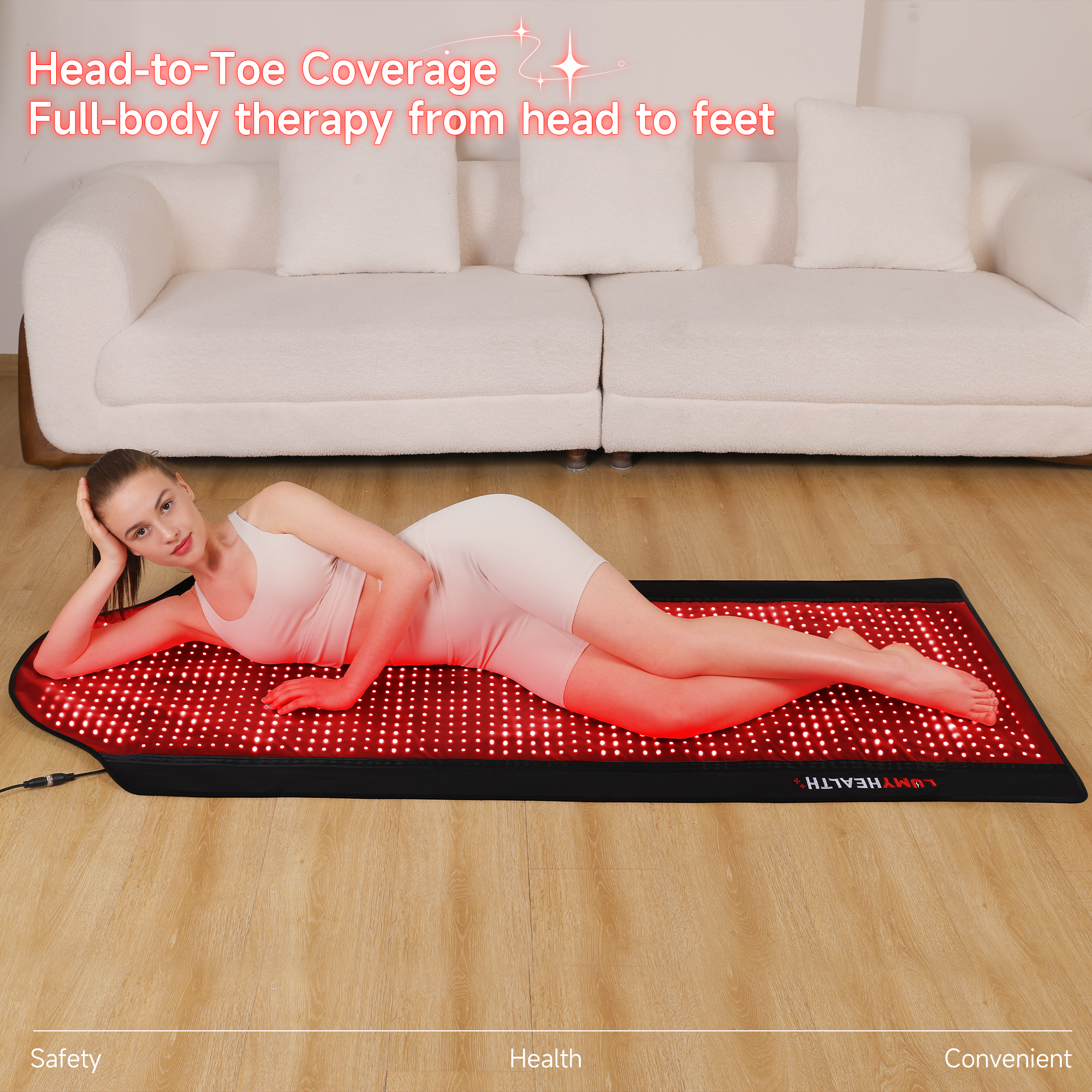 LUMYHEALTH Dual-Pulse Red Light Therapy Mat