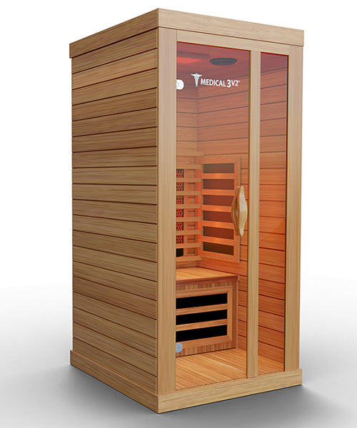 A infrared sauna for your home, no electrician needed.