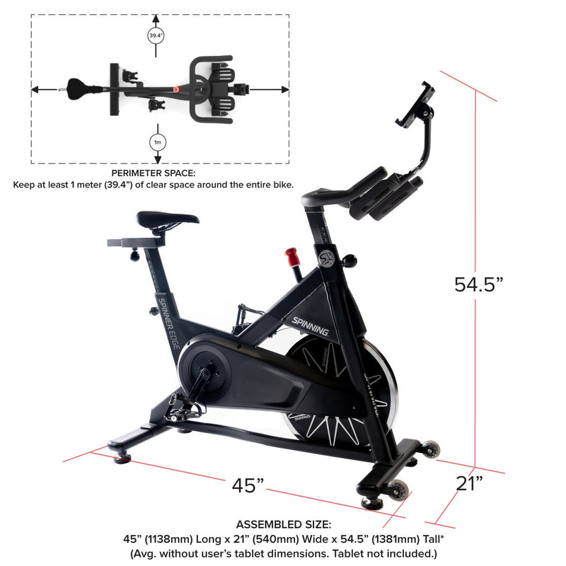 Spinning Edge Connected Exercise Bike