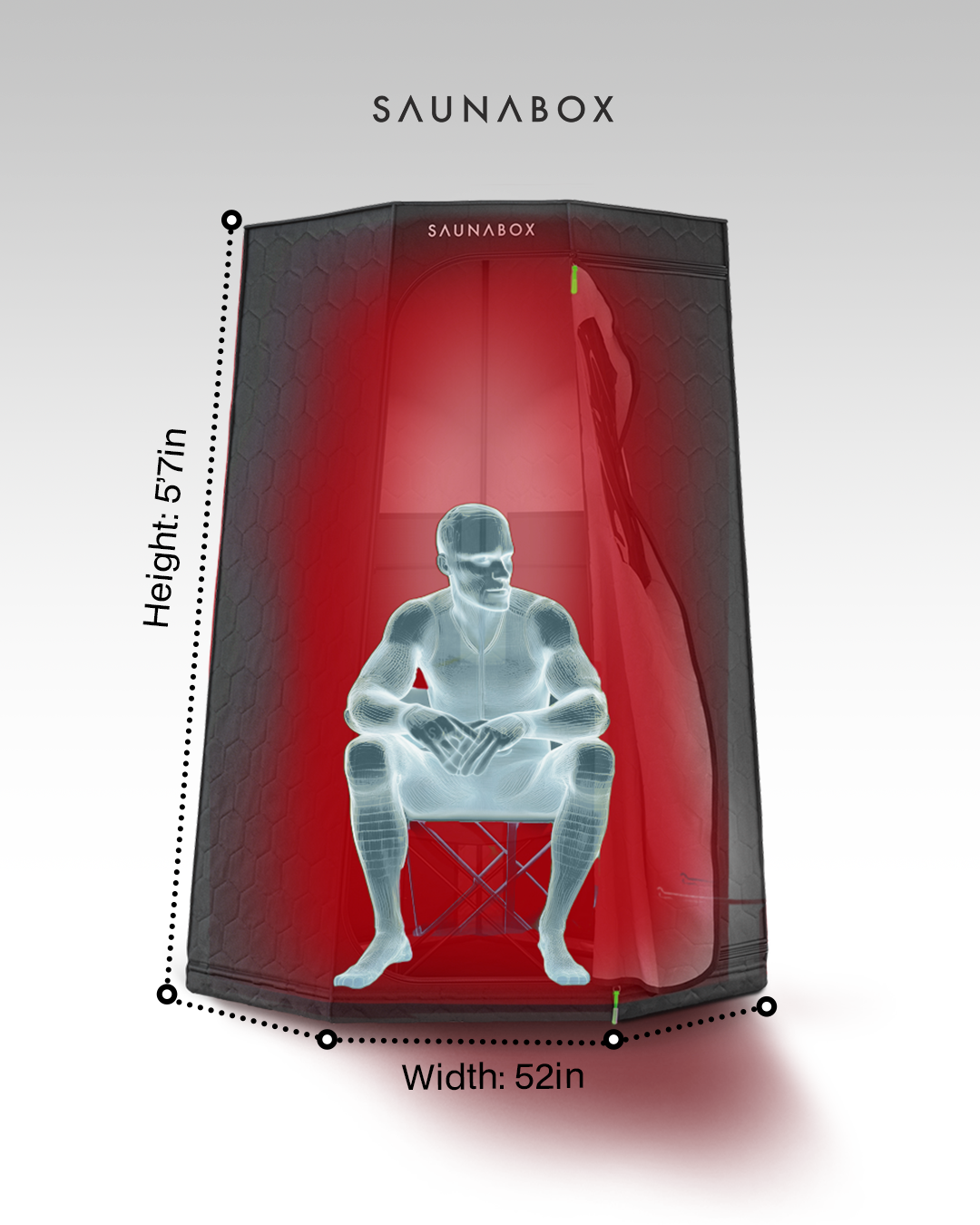 SaunaBox Pulse PRO Infrared Sauna with Red Light Therapy
