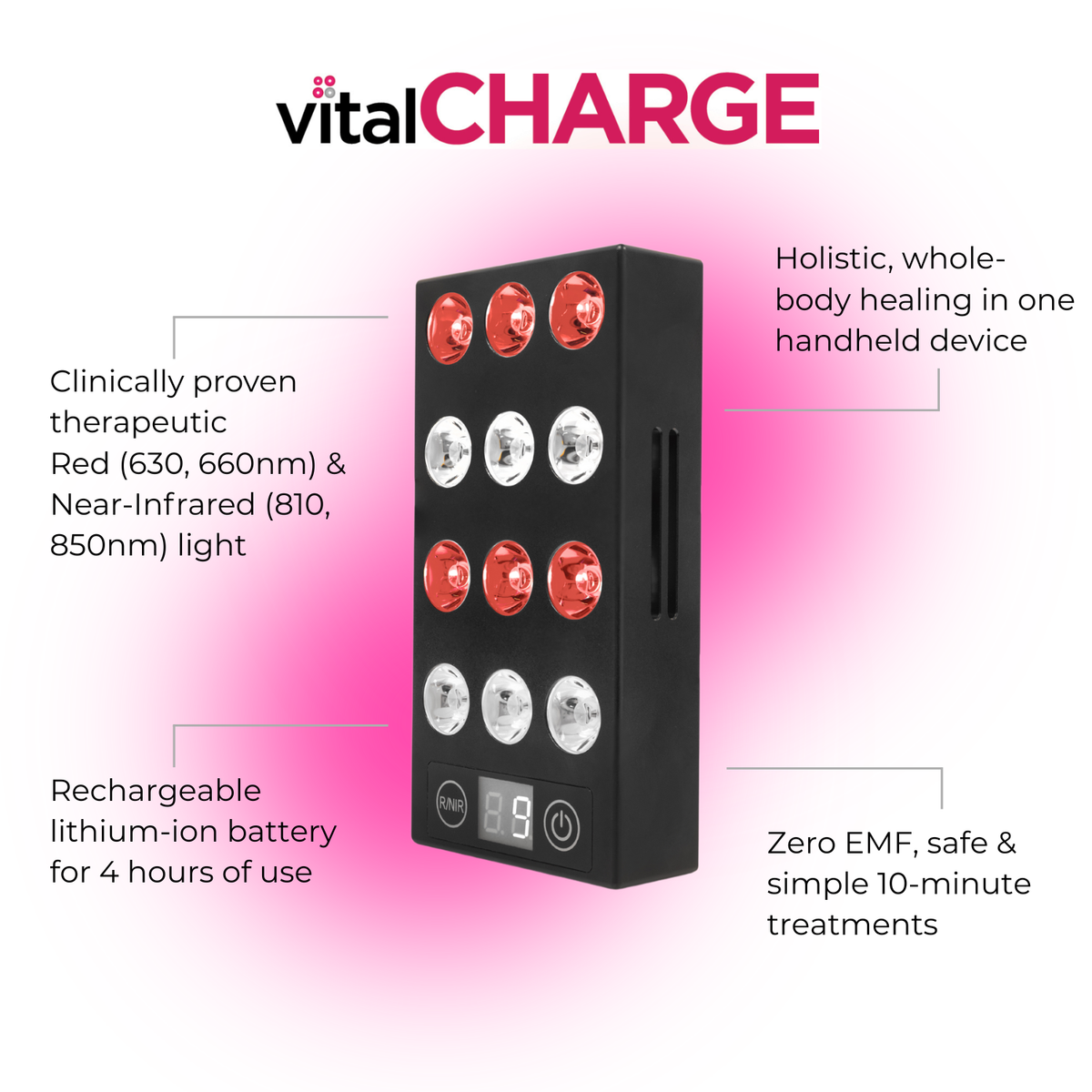Vital Red Light Vital Charge Handheld Device