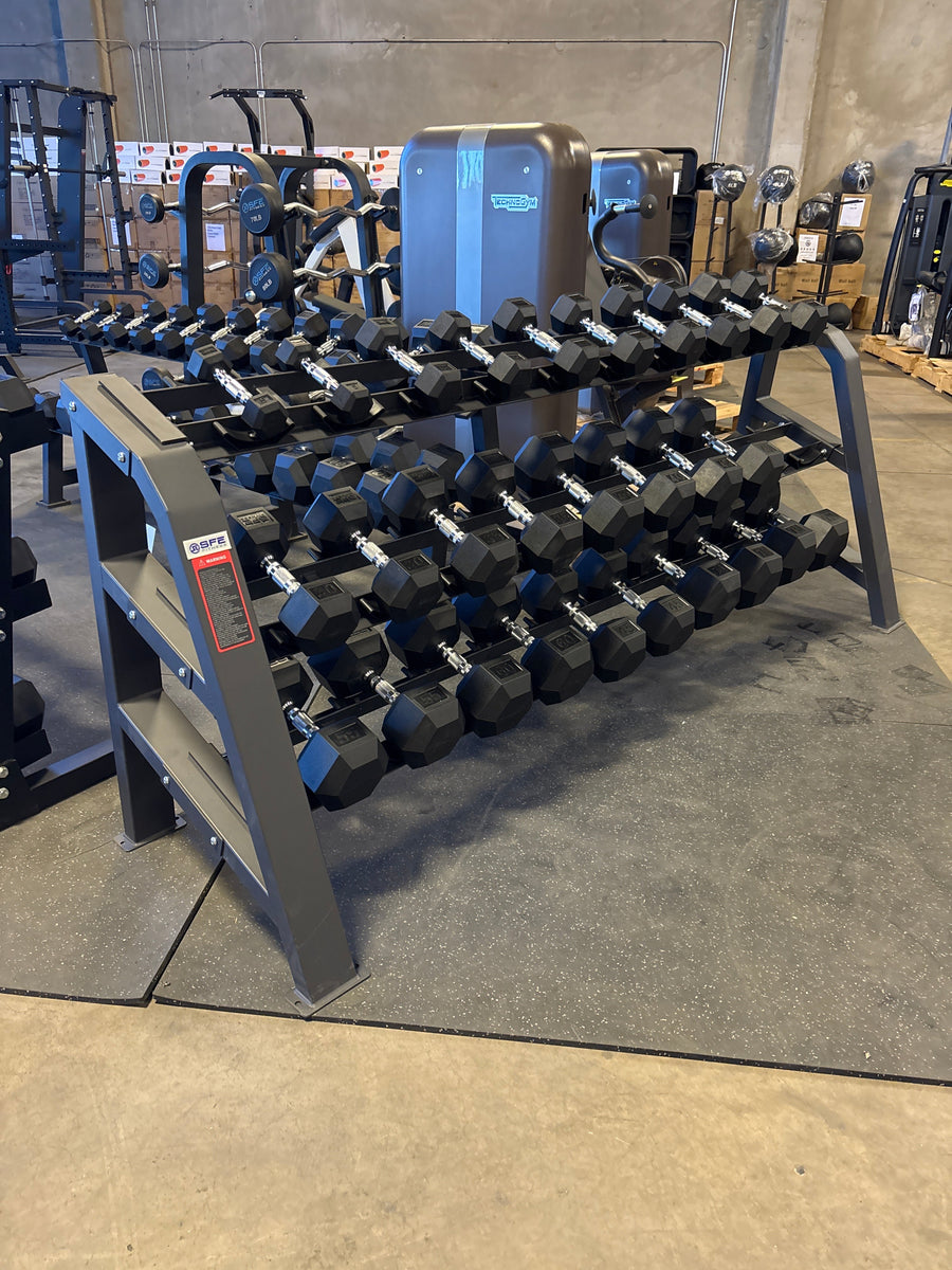 Commercial dumbbell rack
