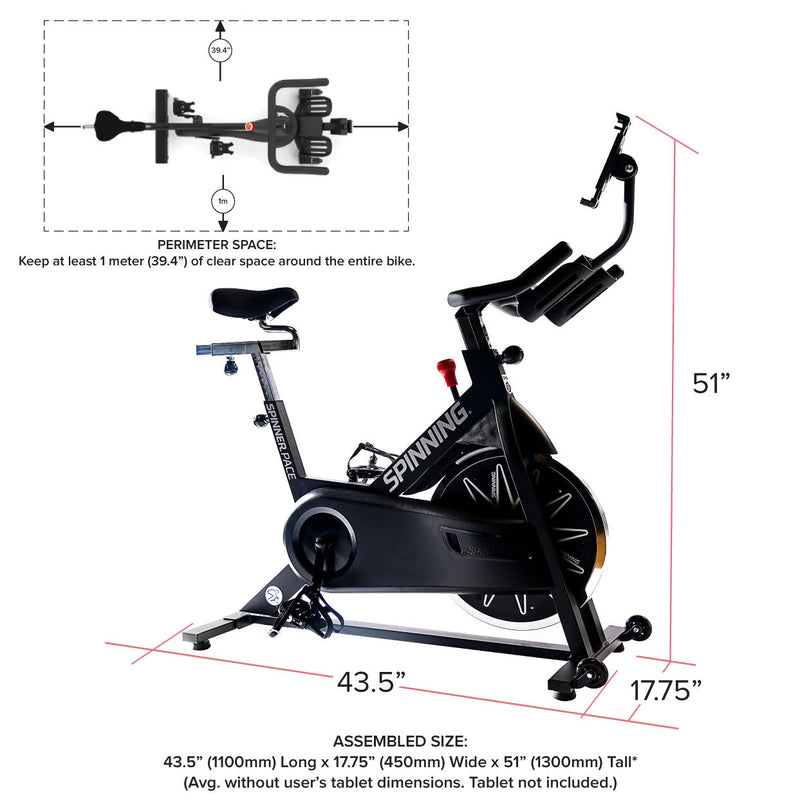 Spinning Pace Connected Exercise Bike