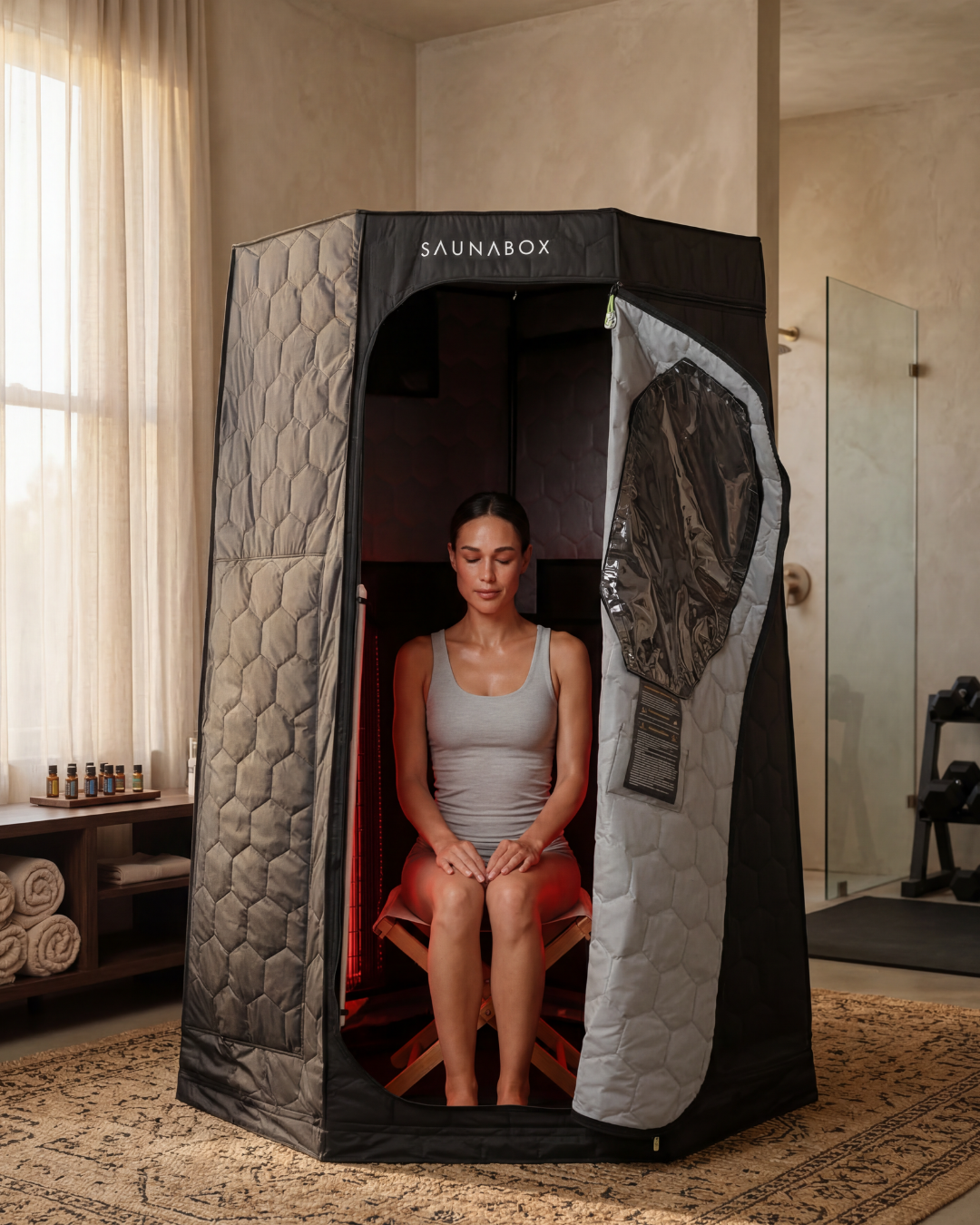 SaunaBox Pulse PRO Infrared Sauna with Red Light Therapy