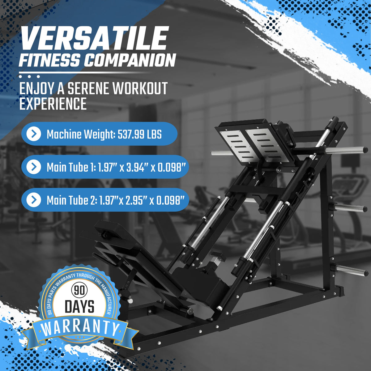 Sports & Fitness Exchange 45-Degree Leg Press and Hack Squat Machine