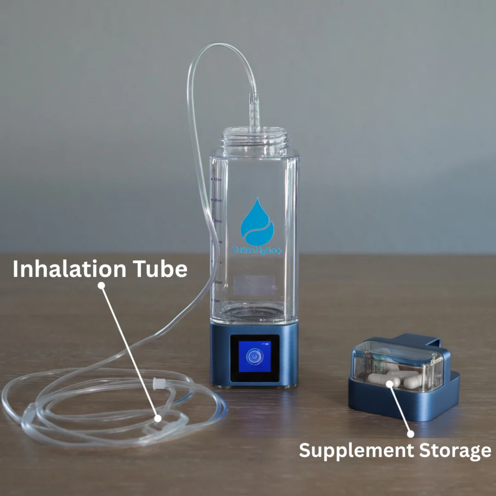 Drink it. Inhale it. The full hydrogen experience, portable.