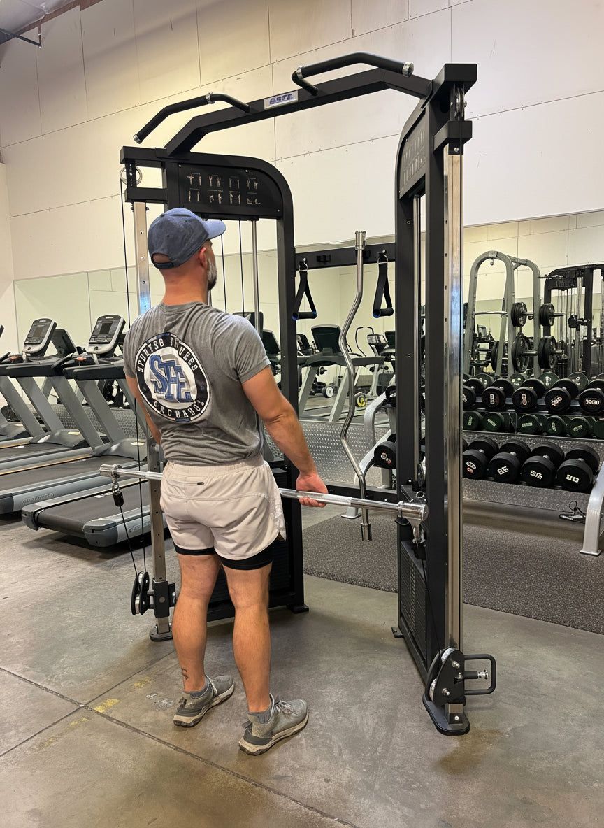 Sports & Fitness Exchange Dual Stack Functional Trainer Home Gym