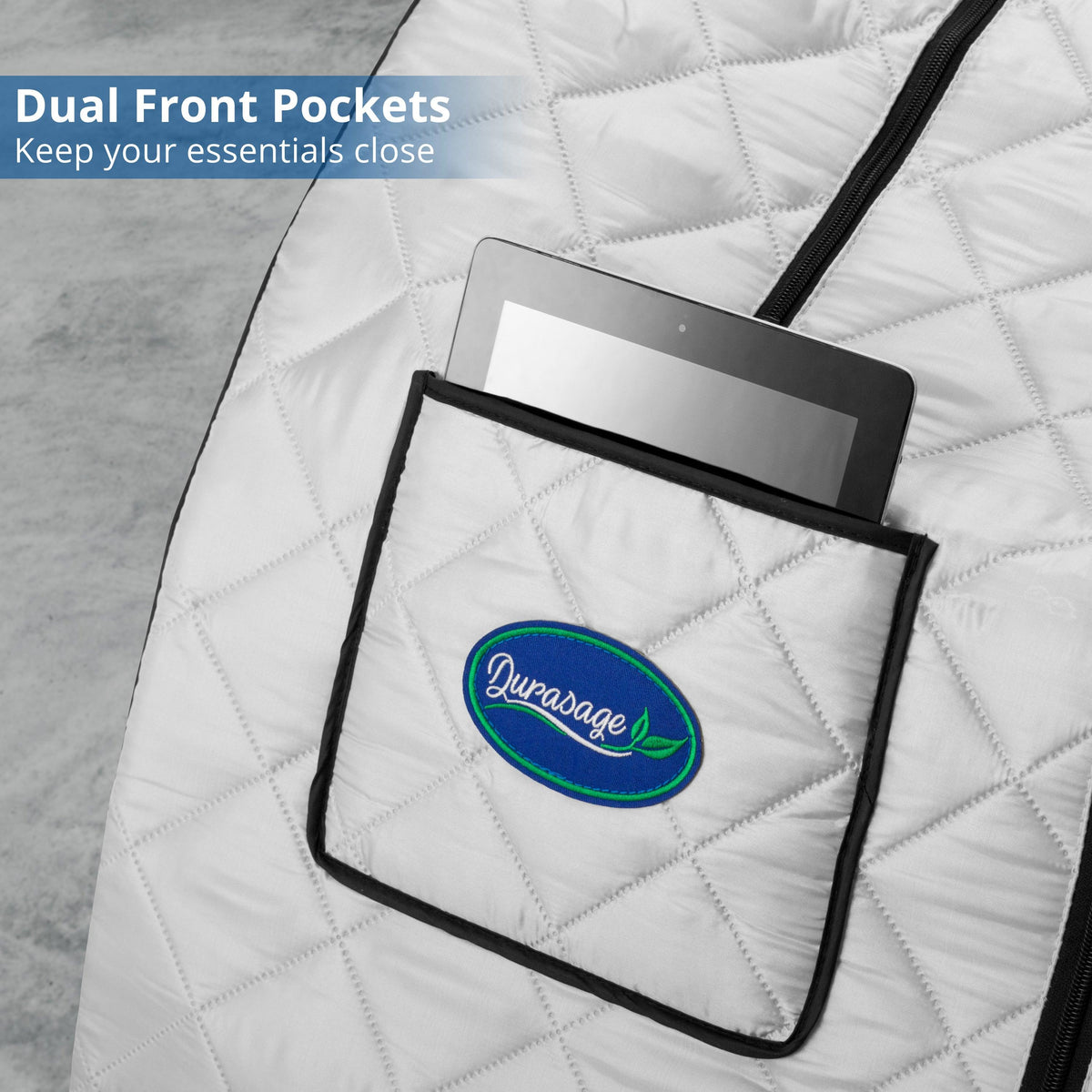 Durasage Silver Oversized Portable Steam Sauna