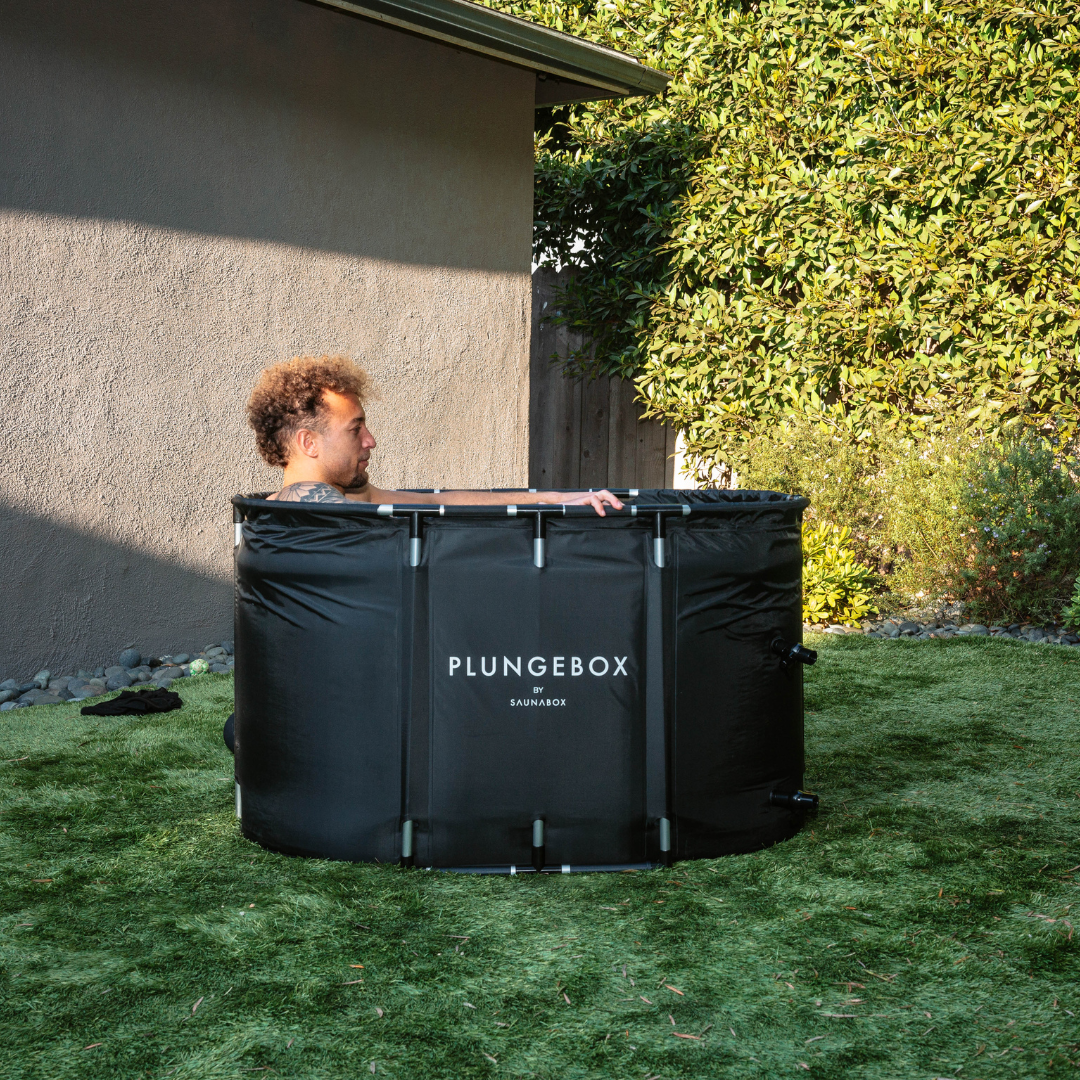 Full body immersion, horizontal format.