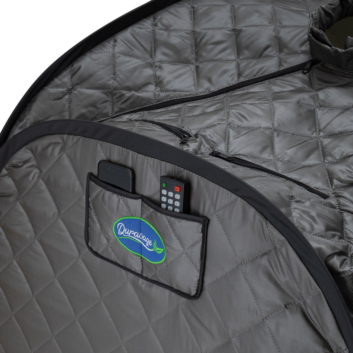 Durasage Gray Personal Foldable Steam Sauna