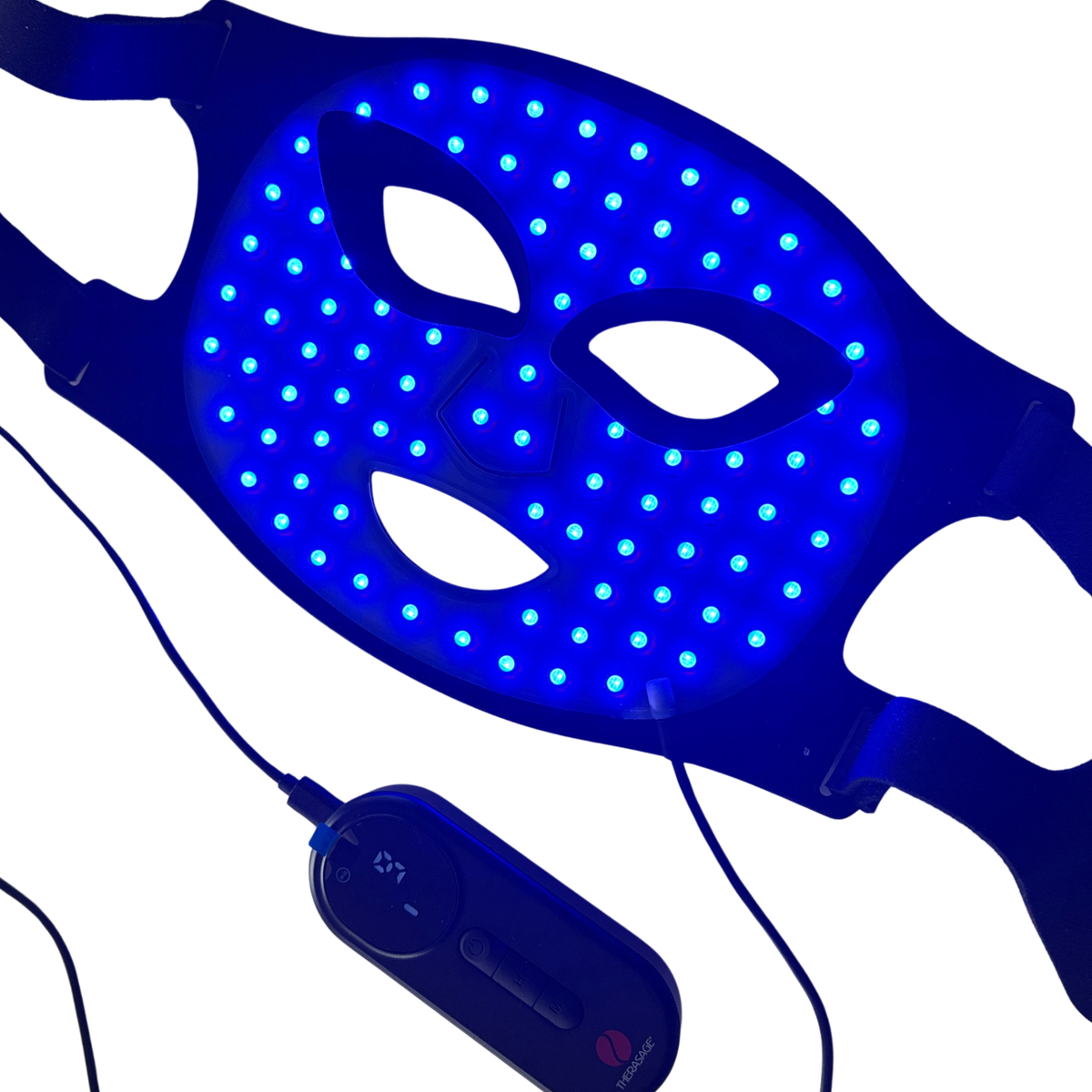 Therasage TheraGlow Mask2Go LED Light Therapy Face Mask, 8 Mode
