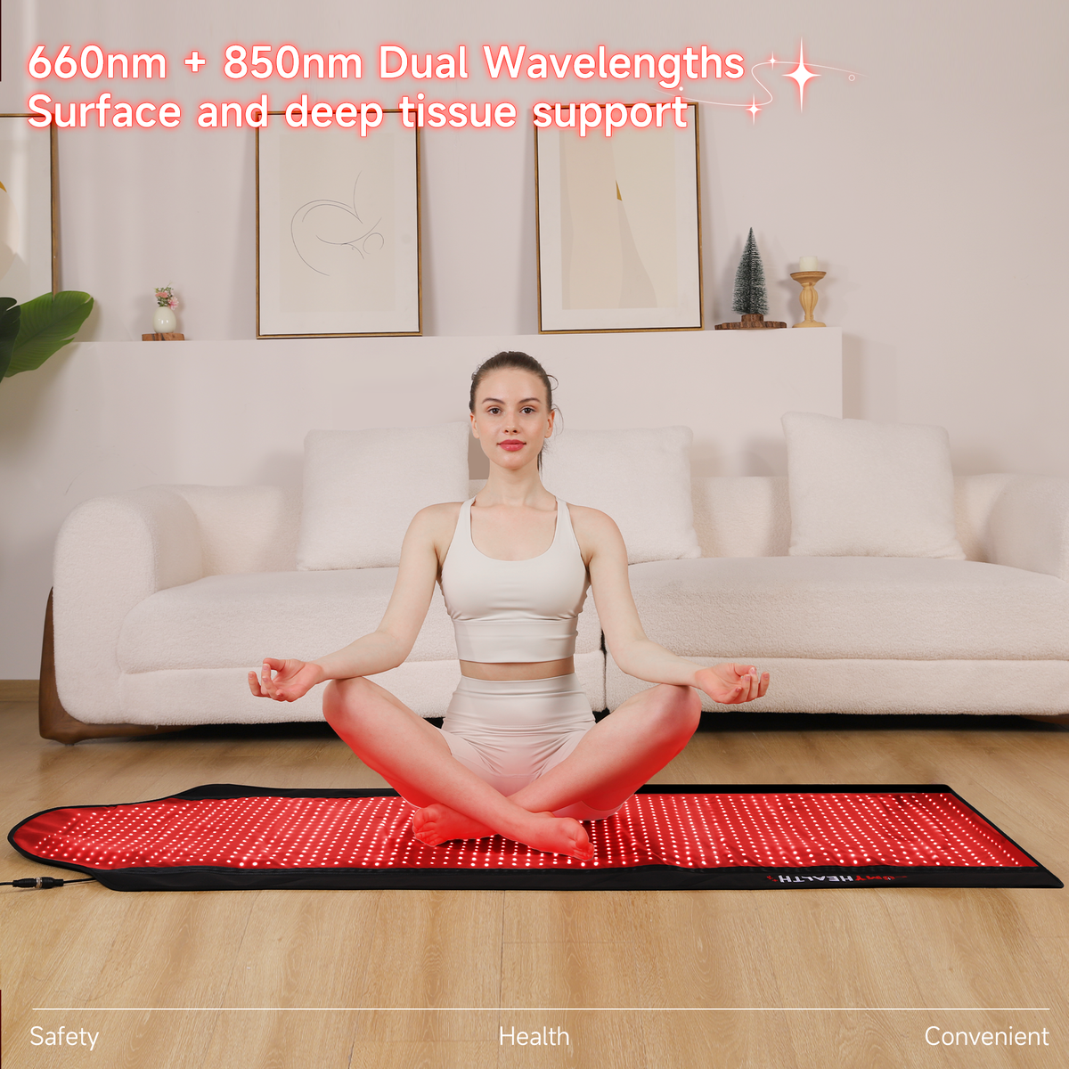 LUMYHEALTH Dual-Pulse Red Light Therapy Mat