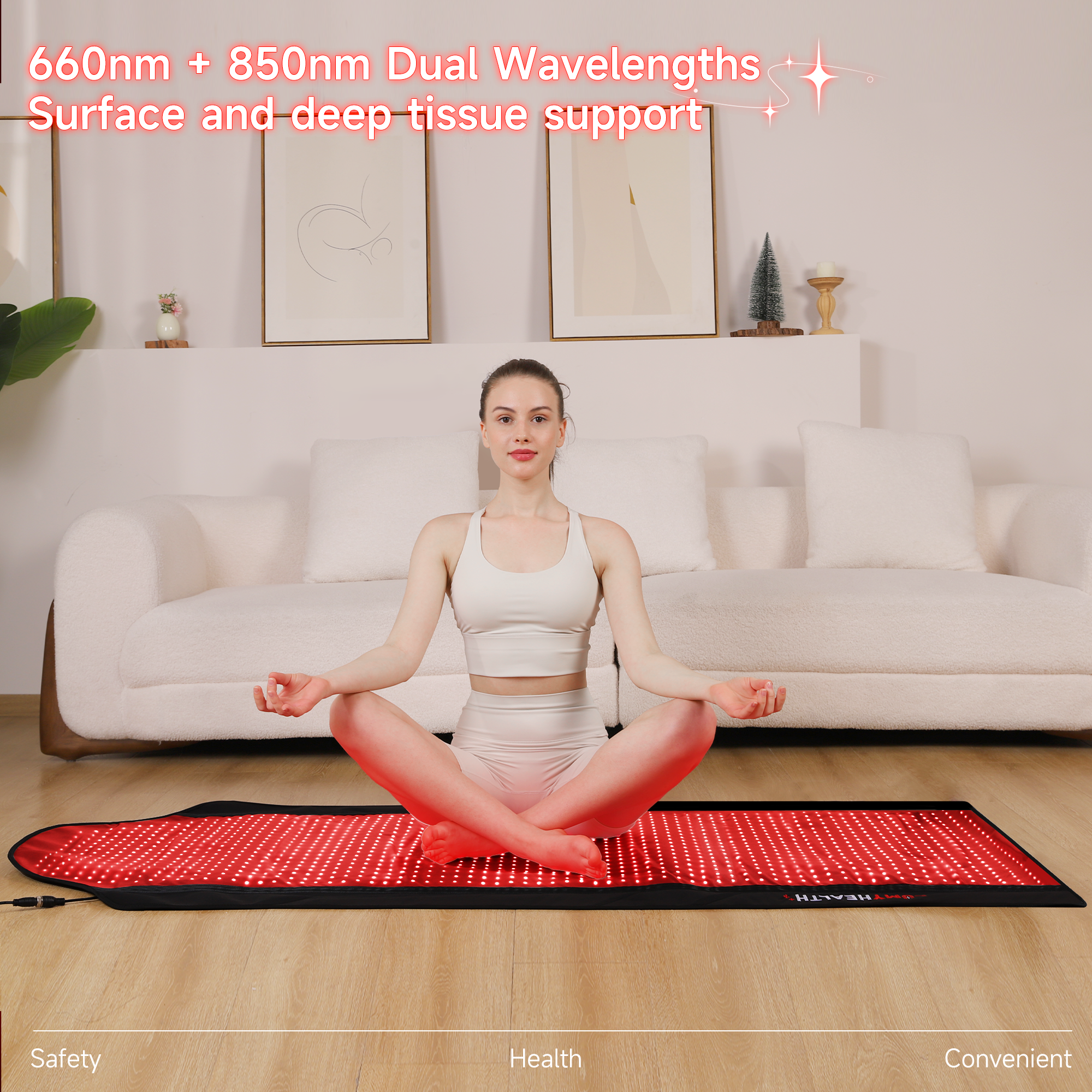 LUMYHEALTH Dual-Pulse Red Light Therapy Mat