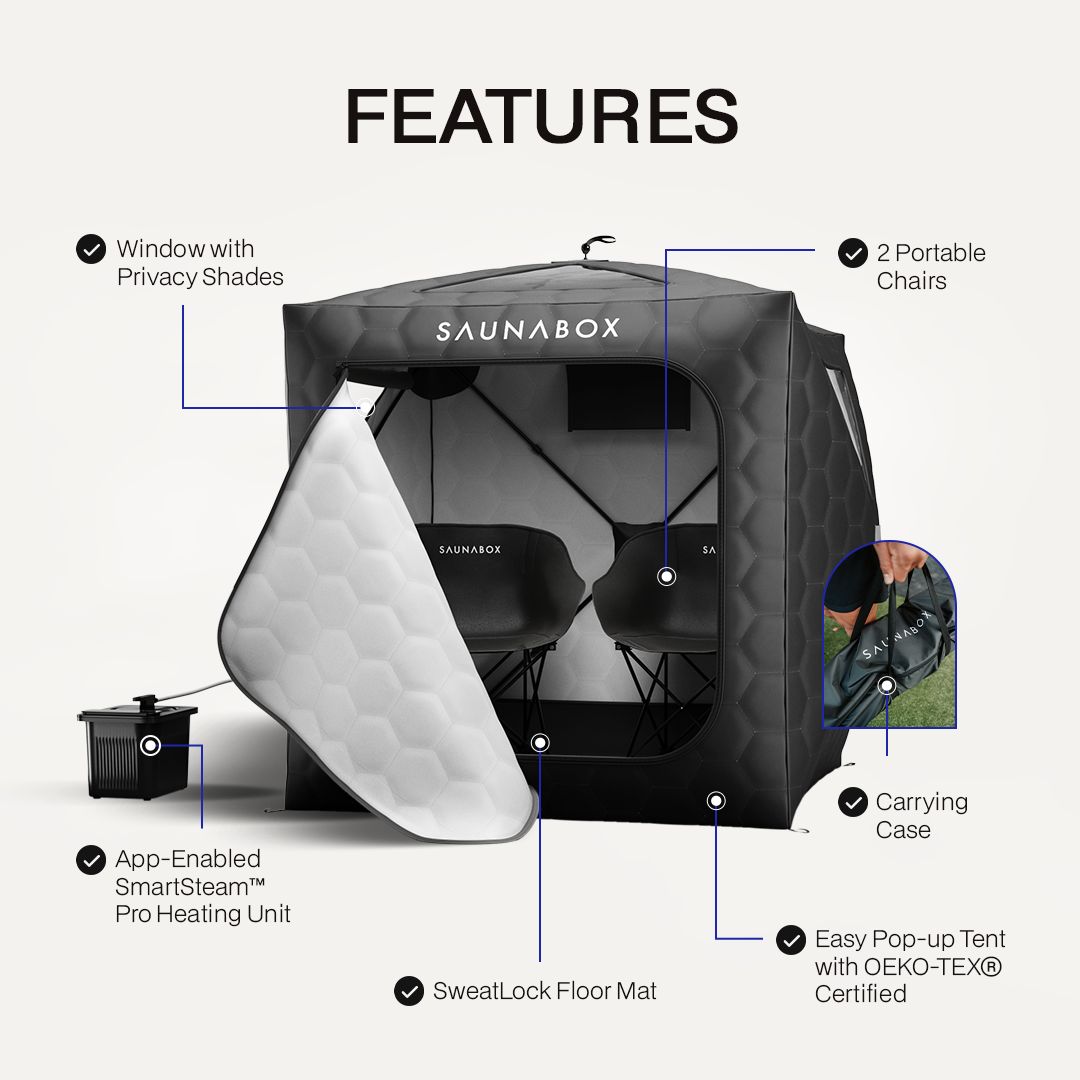 SaunaBox SmartSteam XL Portable Steam Sauna – view 2