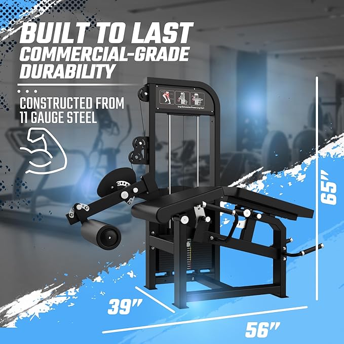 Sports & Fitness Exchange Leg Extension and Prone Leg Curl Combo Machine
