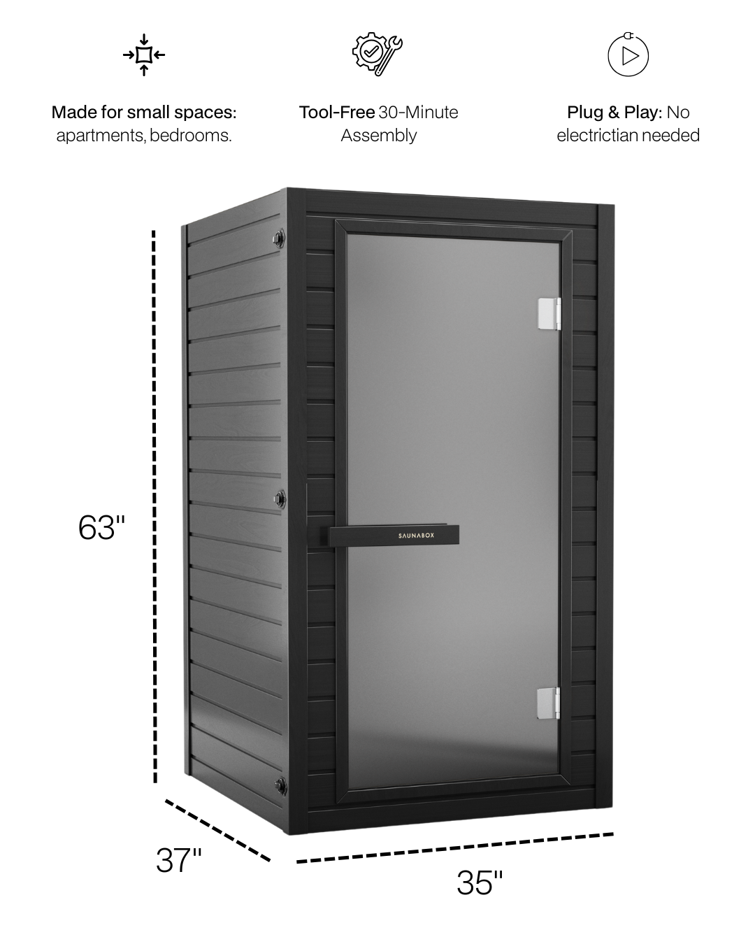 SaunaBox Solara Full Spectrum Infrared Sauna – view 3