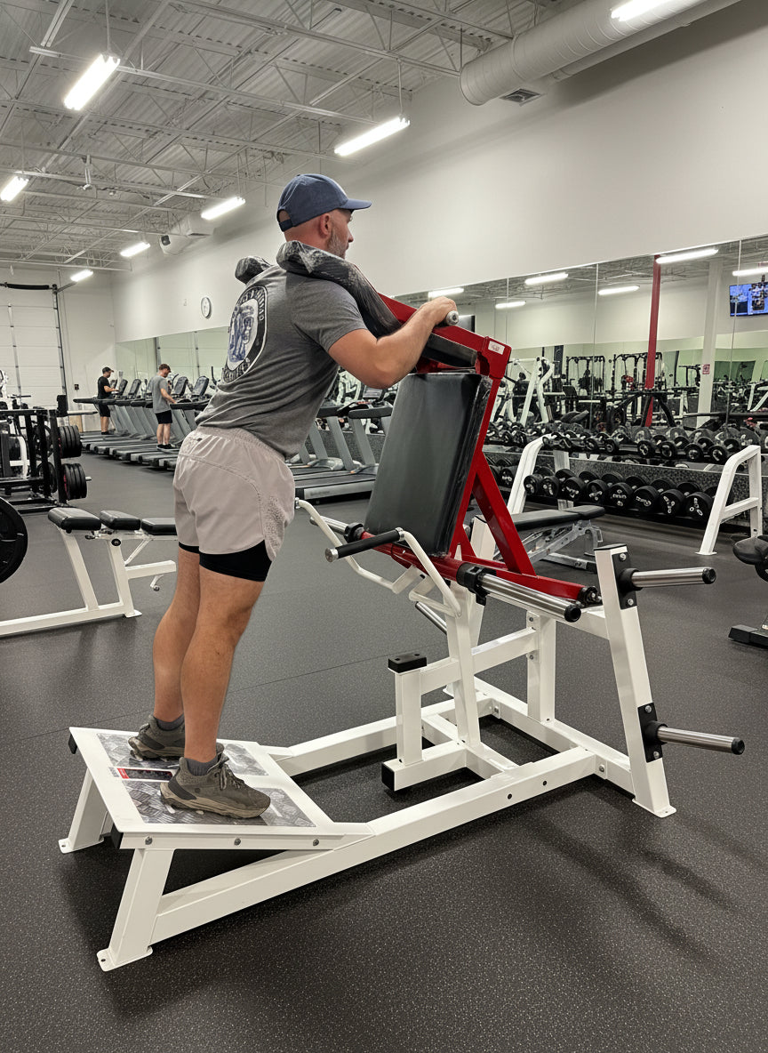 Sports & Fitness Exchange Power Squat and V-Squat Hack Squat Machine