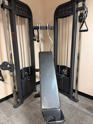Sports & Fitness Exchange Dual Stack Functional Trainer Home Gym