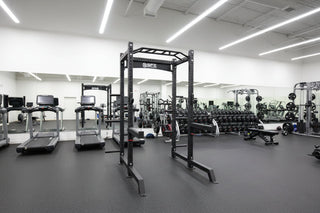Sports & Fitness Exchange Commercial Squat Rack with Safety Bars