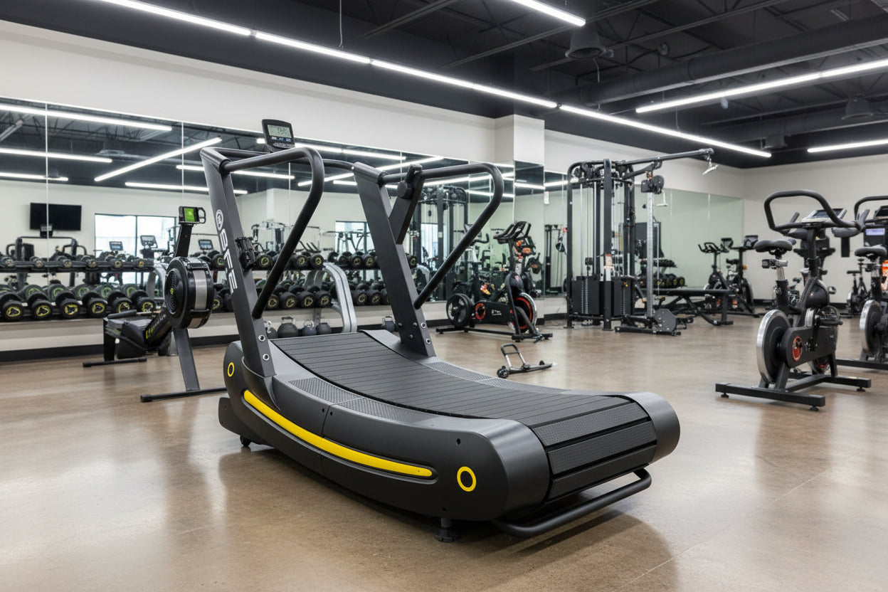Run, sprint, push. One curved deck does it all.