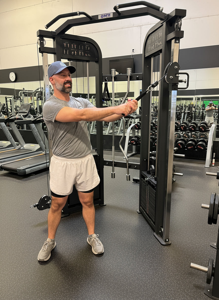 Sports & Fitness Exchange Dual Stack Functional Trainer Home Gym