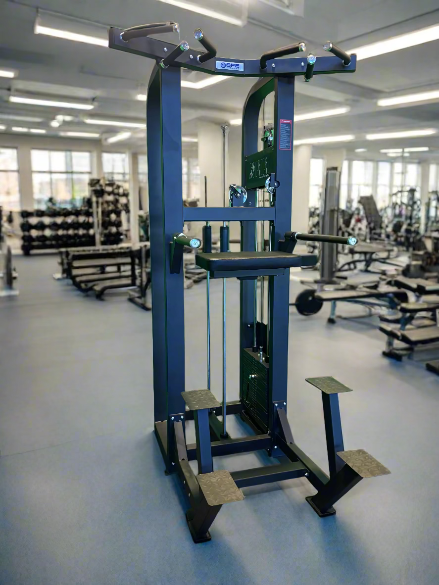 Sports & Fitness Exchange Assisted Chin Up and Dip Selectorized Machine